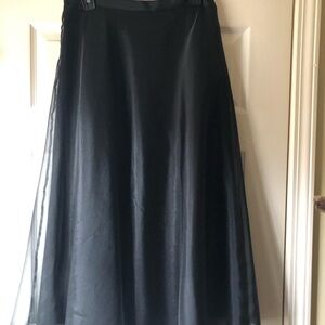 David's Bridal Black A-Line Skirt